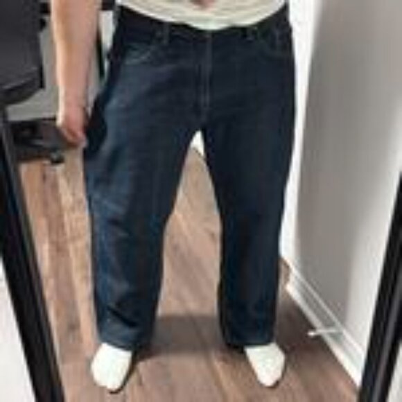 Levi’s 559 Navy Blue Denim Jeans Baggy Relaxed Fit Size 36x30 - Picture 7 of 7